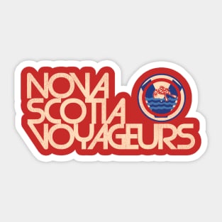 Defunct Nova Scotia Voyageurs Hockey Team Sticker